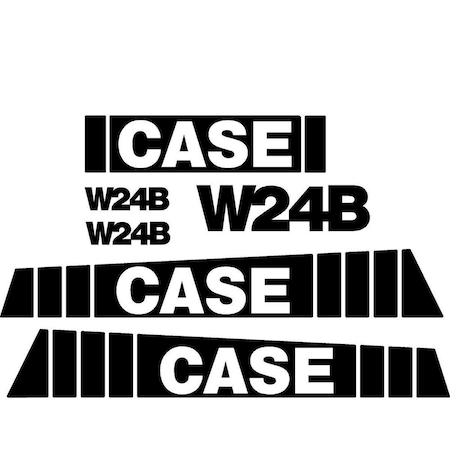 Aftermarket New Fits Case Wheel Loader W24B Decal Set CASEW24BDECALSET